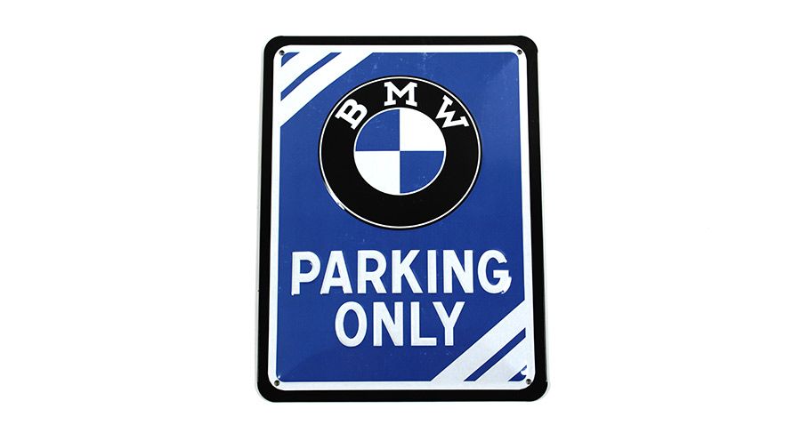 BMW K1100RS & K1100LT Letrero metálico BMW - Parking Only