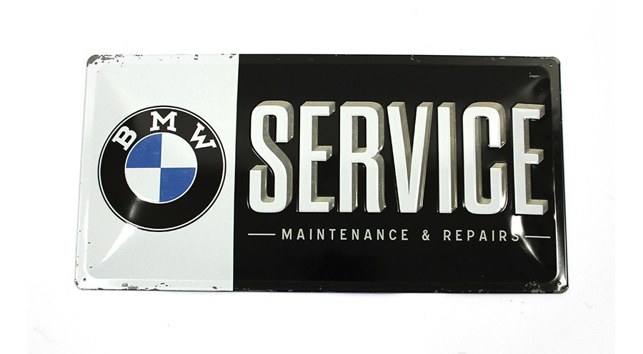 BMW R 100 modelo Letrero metálico BMW - Service