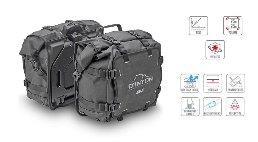 BMW G 310 GS Bolsas laterales impermeables CANYON