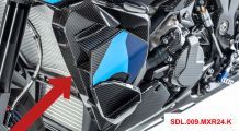  BMW S 1000 XR (2020- ) Cubiertas de carbono en el carenado del enfriador de agua con agujeros para aletas