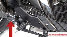  BMW R1300RS Protector de carbono inferior para escape