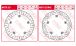 BMW K1200R & K1200R Sport Discos de freno delantero Rivet Pack