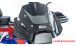 BMW R1300GS & Adventure Protección contra viento de Carbono junto a instrumentación