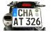 BMW F450GS Soporte ajustable de acero inoxidable para matrícula