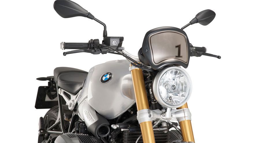 BMW R nine T Placa frontal retro