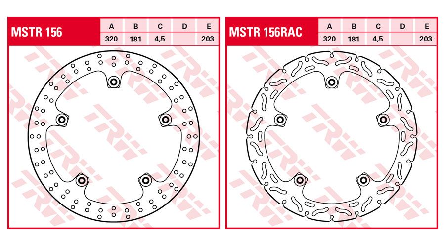 BMW R 1200 RT, LC (2014-2018) Discos de freno delantero Rivet Pack