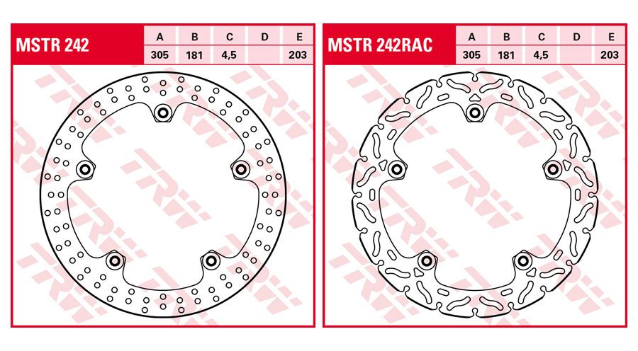 BMW R 1200 GS LC (2013-2018) & R 1200 GS Adventure LC (2014-2018) Discos de freno delantero Rivet Pack