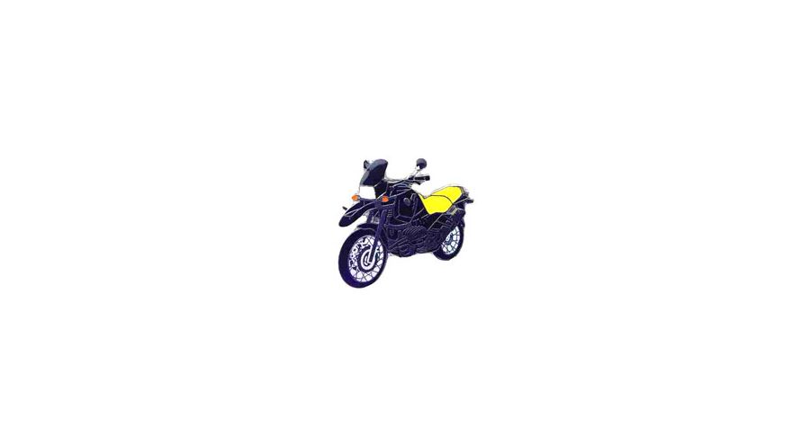 BMW R850GS, R1100GS, R1150GS & Adventure Pin R 1100 GS (negro-amarillo)