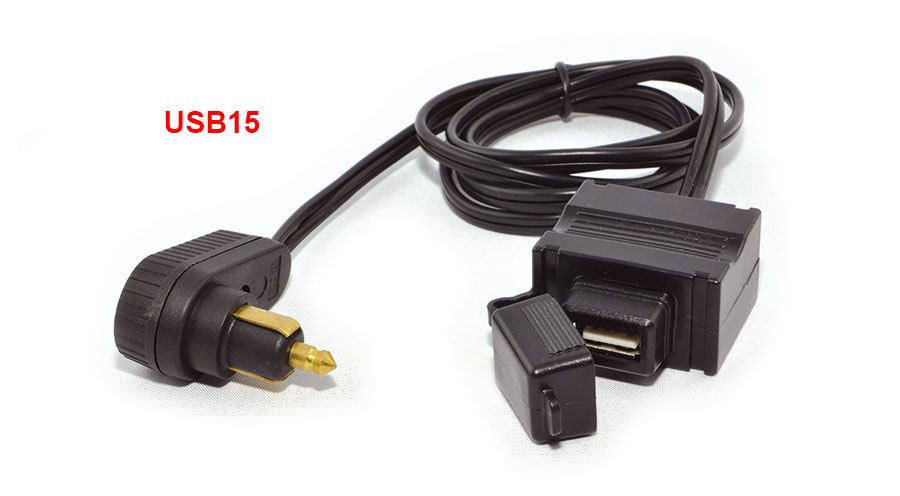 Cable USB-bolsa sobre depósito BMW F800R | Accesorios para BMW