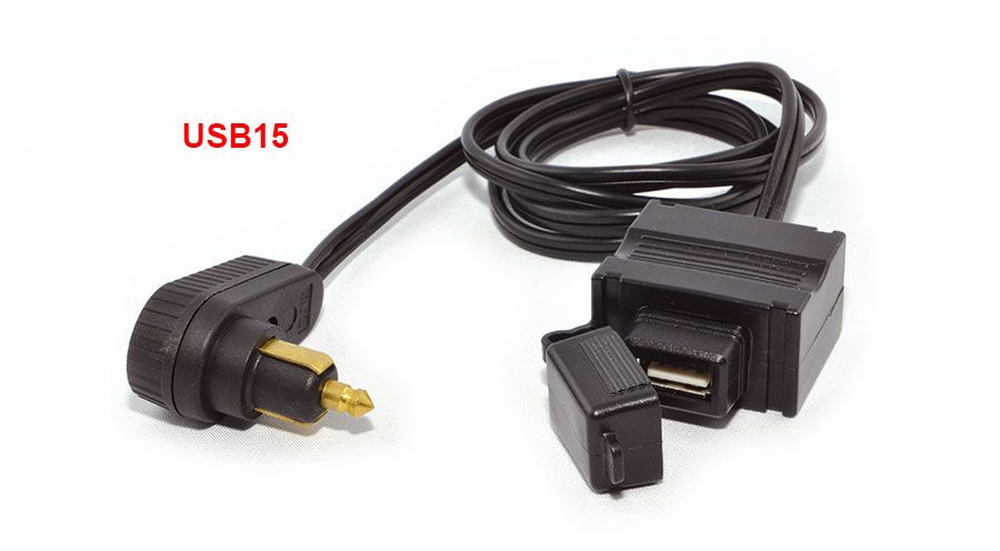 BMW F 650, CS, GS, ST, Dakar (1994-2007) Cable USB-bolsa sobre depósito