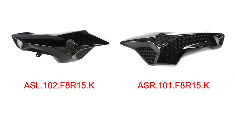 BMW F800R Toma de aire de fibra de carbono