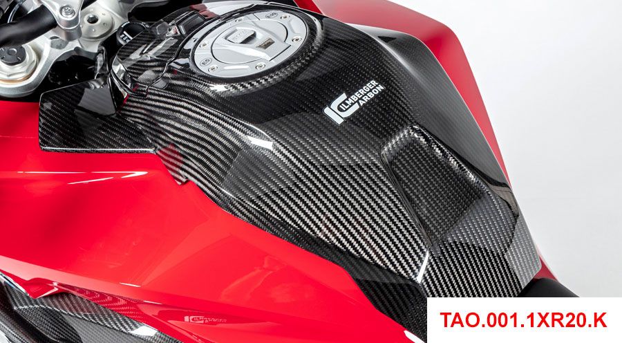 BMW S 1000 XR (2020- ) Panel central de carbono para tanque