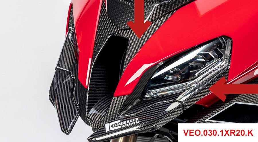 BMW S 1000 XR (2020- ) Carenado frontal de Carbono (medio)