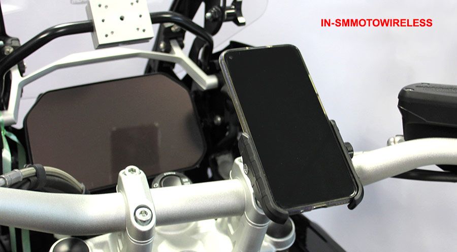 BMW R1200GS (04-12), R1200GS Adv (05-13) & HP2 Soporte para smartphone con puerto de carga