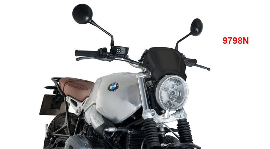 BMW R nine T Placa frontal aluminio