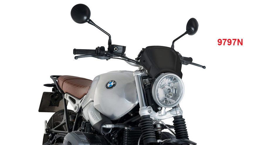 BMW R nine T Placa frontal aluminio