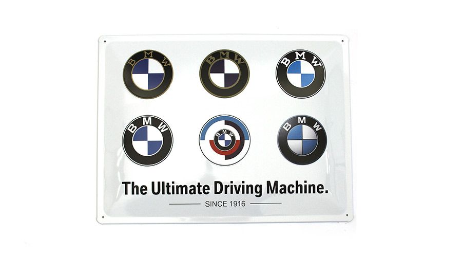 BMW F650GS (08-12), F700GS & F800GS (08-18) Letrero metálico BMW - Logo Evolution