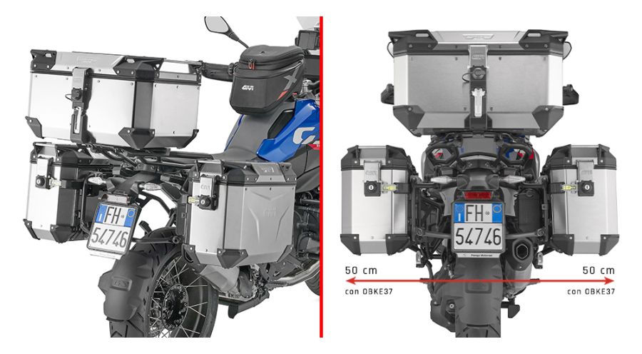 BMW R1300GS Soporte lateral para maletas Trekker Outback