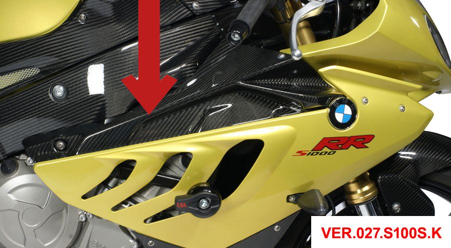 BMW S1000RR (2009-2018) Soporte de placa (parte superior del carenado lateral)
