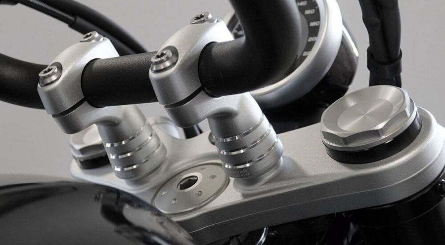 BMW R12nineT, R12, R12S & R12G/S Elevador para manillar, plata