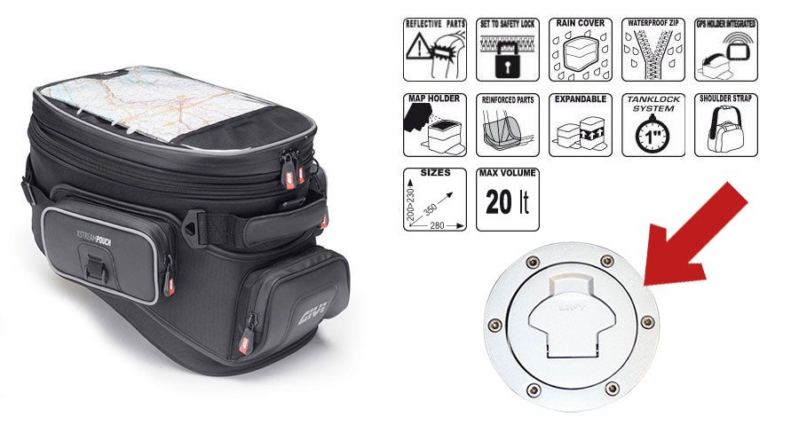 BMW R1300RT Bolsa sobredepósito XS308