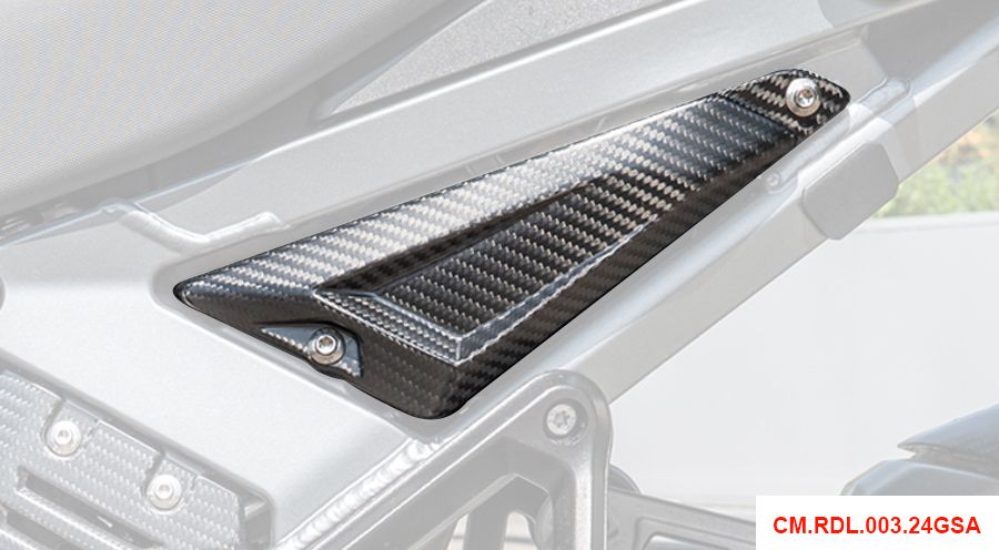 BMW R1300GS & Adventure Cubierta triangular de carbono para marco trasero