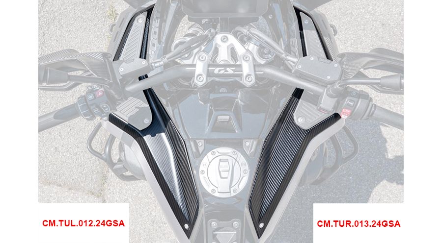 BMW R1300GS & Adventure Panel superior de carbono para tanque