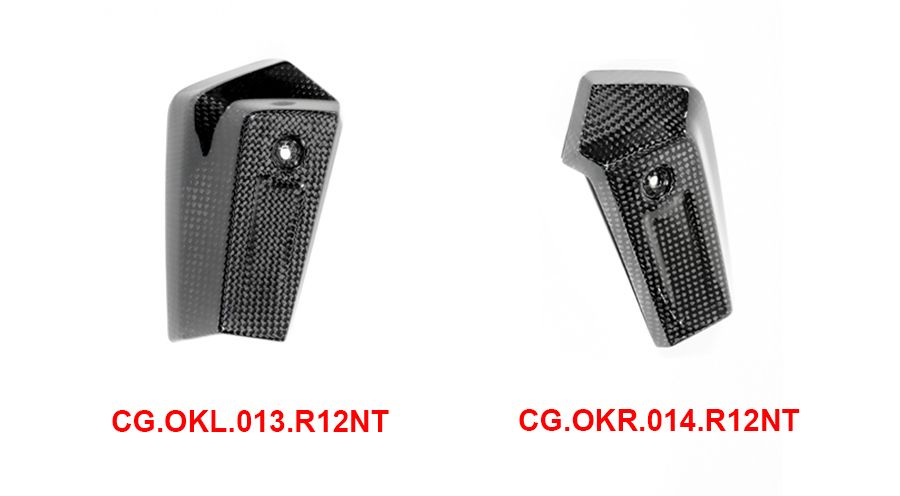 BMW R12nineT, R12, R12S & R12G/S Cubierta enfriador de aceite de carbono