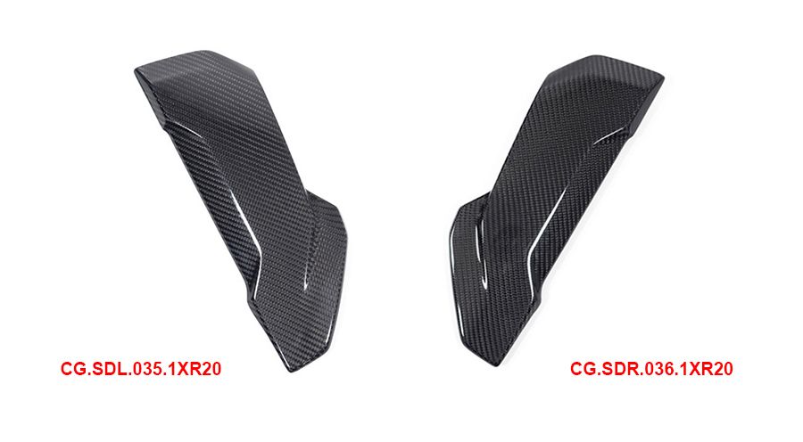 BMW S 1000 XR (2020- ) Cubierta de carbono en el carenado del enfriador de agua