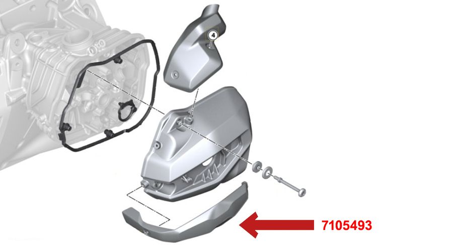 BMW R1300RS Tapa de bujía