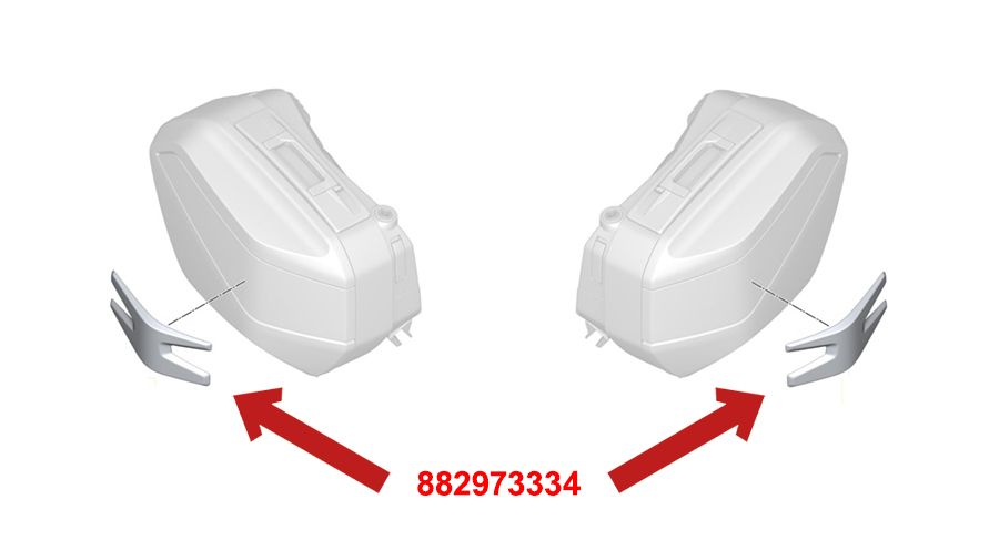 BMW R1300RT Protección para maletas Touring