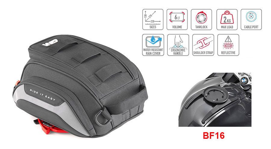 BMW F800S, F800ST & F800GT Bolsa sobredepósito Easy BAG