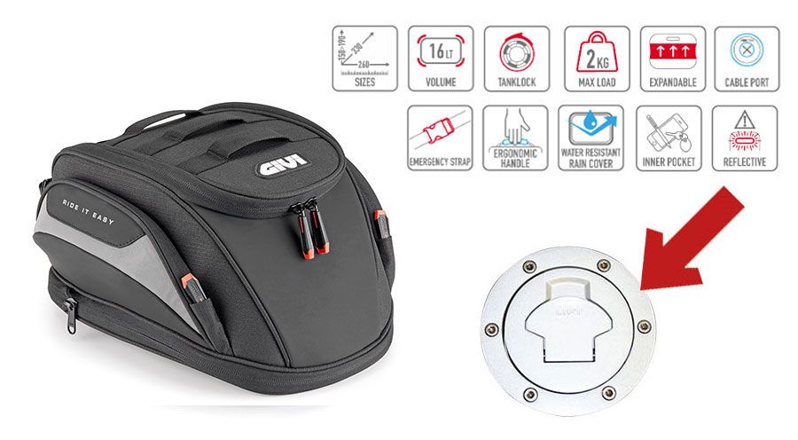 BMW S 1000 XR (2020- ) Bolsa sobredepósito Easy-T