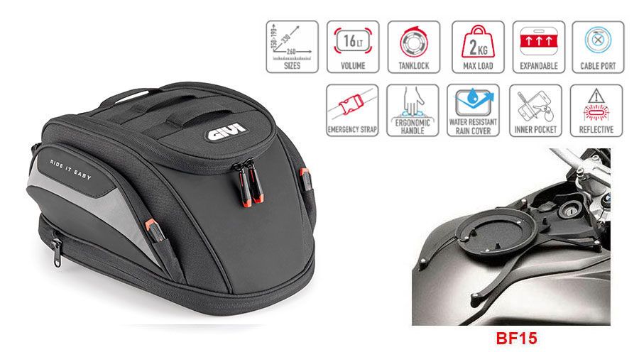 BMW F650GS (08-12), F700GS & F800GS (08-18) Bolsa sobredepósito Easy-T