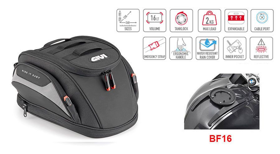 BMW F800S, F800ST & F800GT Bolsa sobredepósito Easy-T
