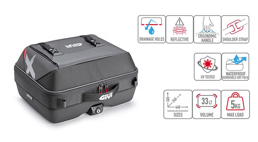 BMW R850GS, R1100GS, R1150GS & Adventure Bolsa trasera / lateral X-Line