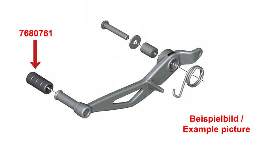 BMW R1200ST Goma de repuesto para palanca del freno de pie