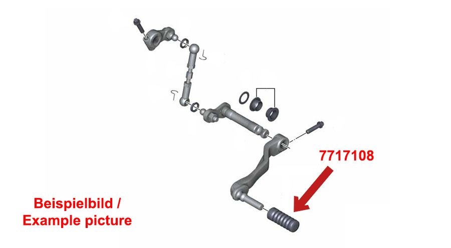 BMW K1600GT & K1600GTL Goma de repuesto para palanca de cambios de pie