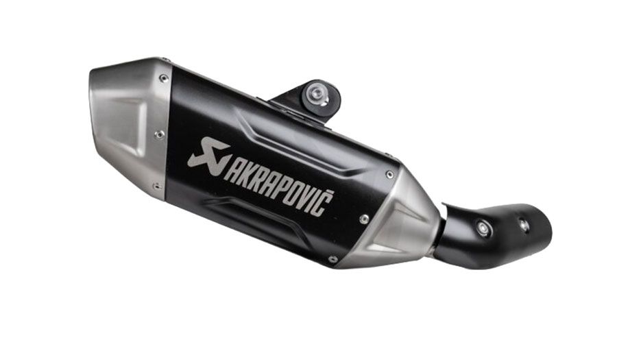 BMW F450GS Escape Akrapovic Acero Inoxidable Negro