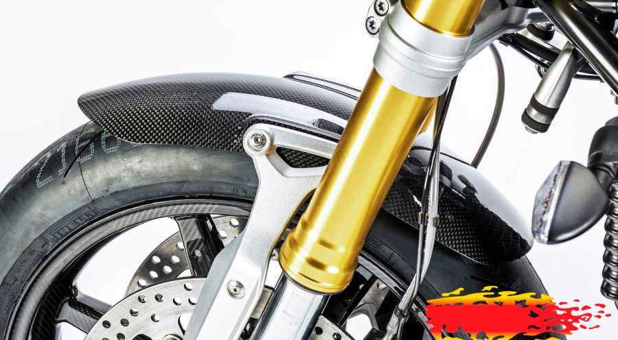 BMW R nine T Guardafangos delantero de carbono (diseño original)