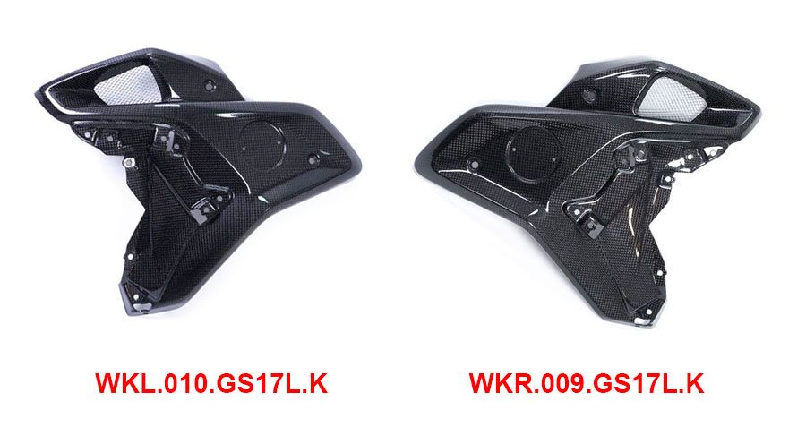 BMW R 1200 GS LC (2013-2018) & R 1200 GS Adventure LC (2014-2018) Toma de aire de fibra de carbono