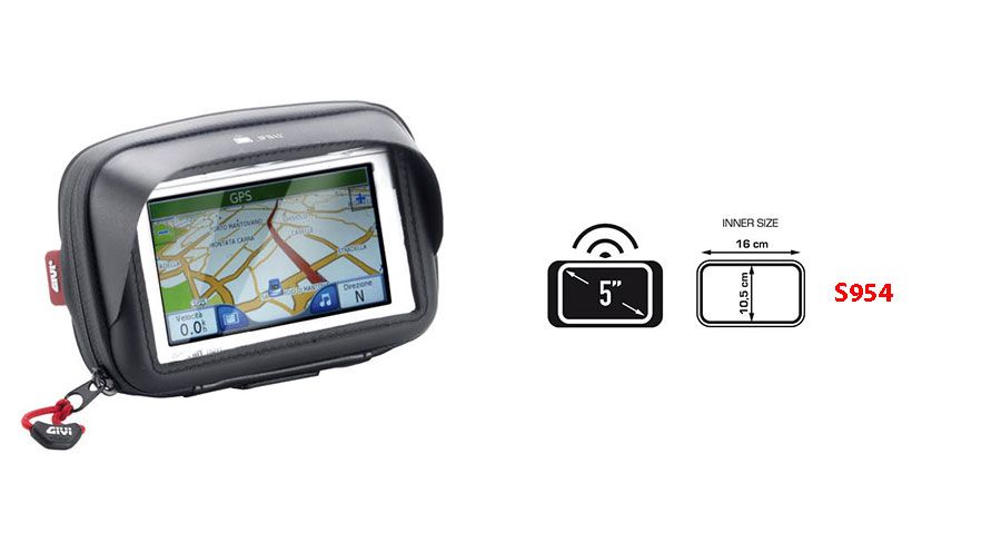BMW R1200GS (04-12), R1200GS Adv (05-13) & HP2 Bolsa para telefono movil y GPS
