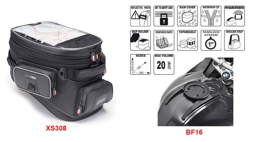 BMW F800R Bolsa sobredepósito XS308