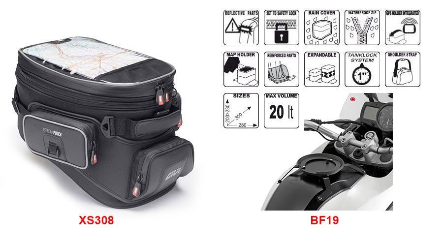 BMW G 650 GS Bolsa sobredepósito XS308