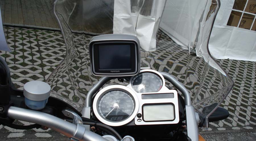 BMW R1200GS (04-12), R1200GS Adv (05-13) & HP2 Soporte para GPS (TomTom/Zumo)