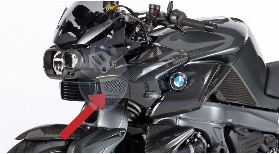 BMW K1300R Tubo de aire de carbono