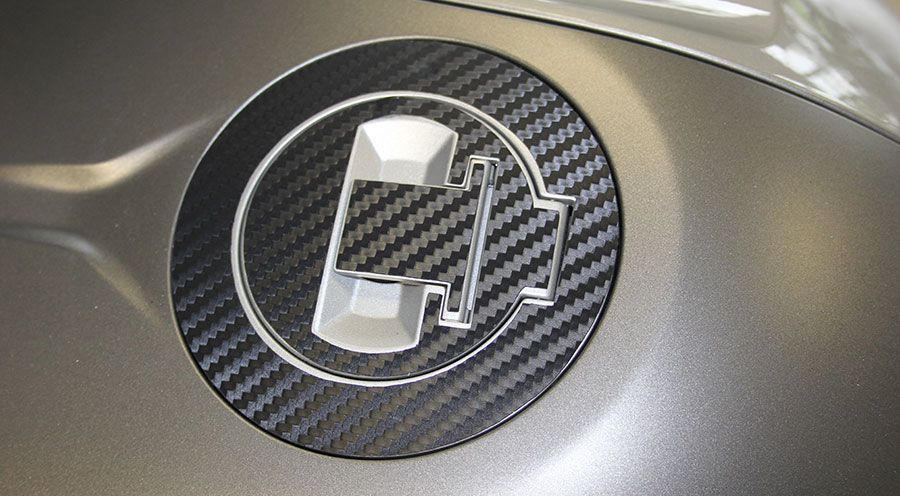 BMW R 1250 RS Almohadilla para tapon tapón de depósito apariencia Carbono 3D