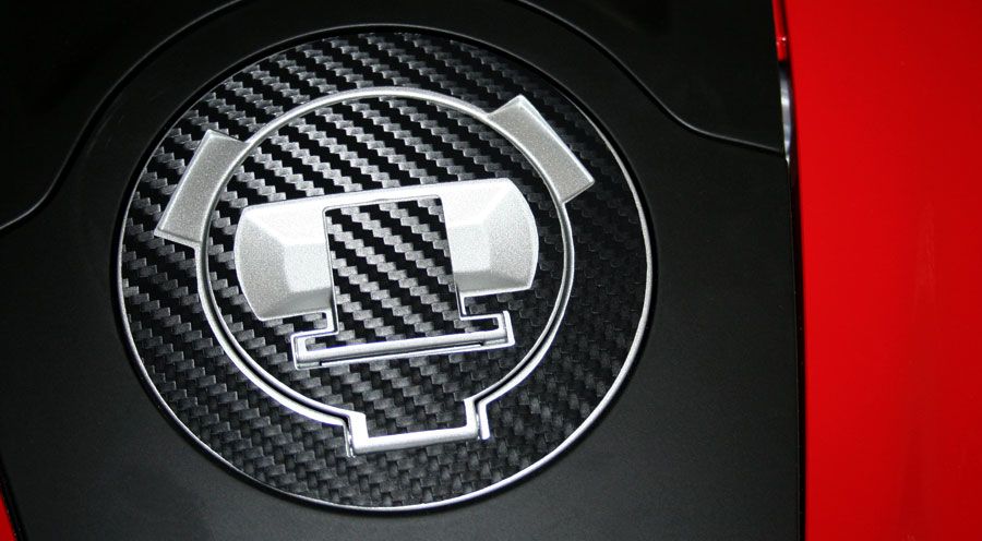 BMW R1200S & HP2 Sport Almohadilla para tapon tapón de depósito apariencia Carbono 3D