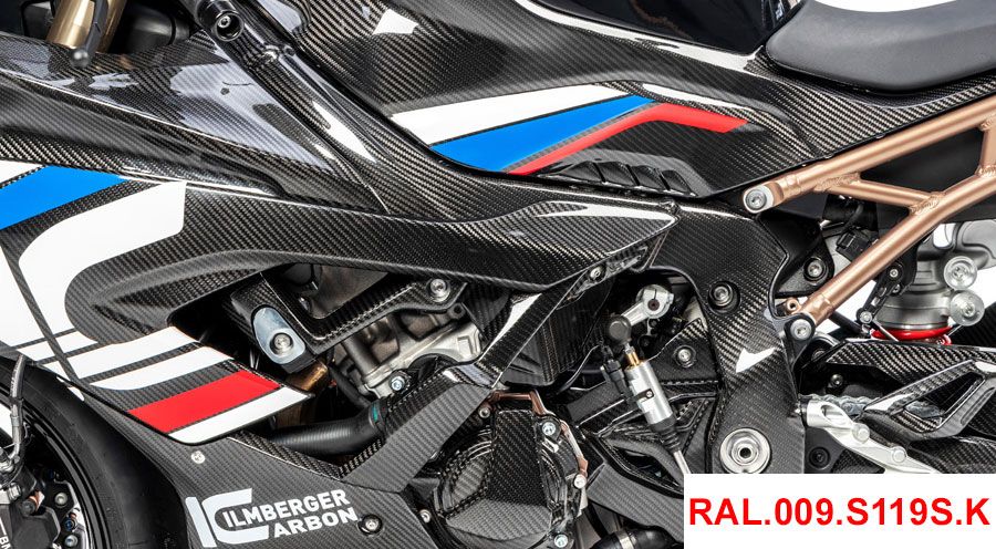 BMW S1000RR (2019- ) Protector de carbono para marco (versión grande)