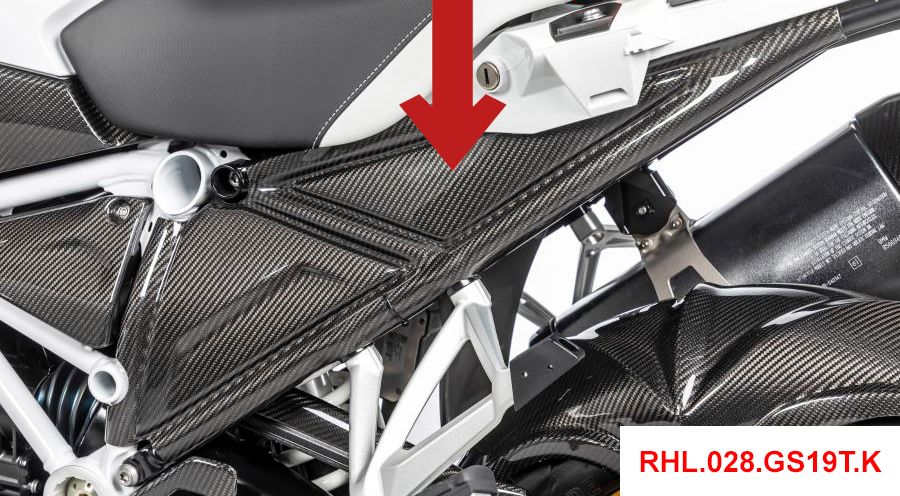 BMW R 1250 GS & R 1250 GS Adventure Cubierta de carbono para marco izquierdo